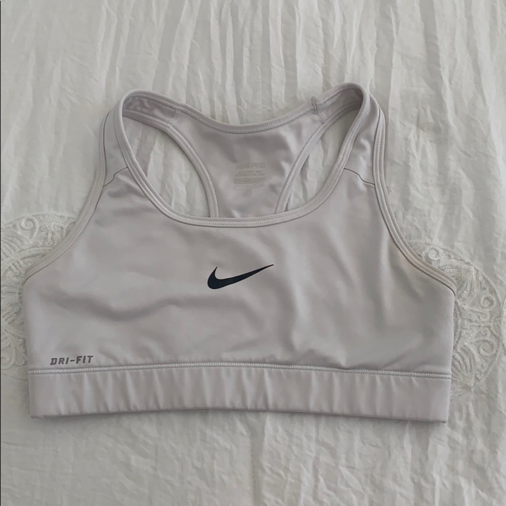 Size small white Nike pro sports bra